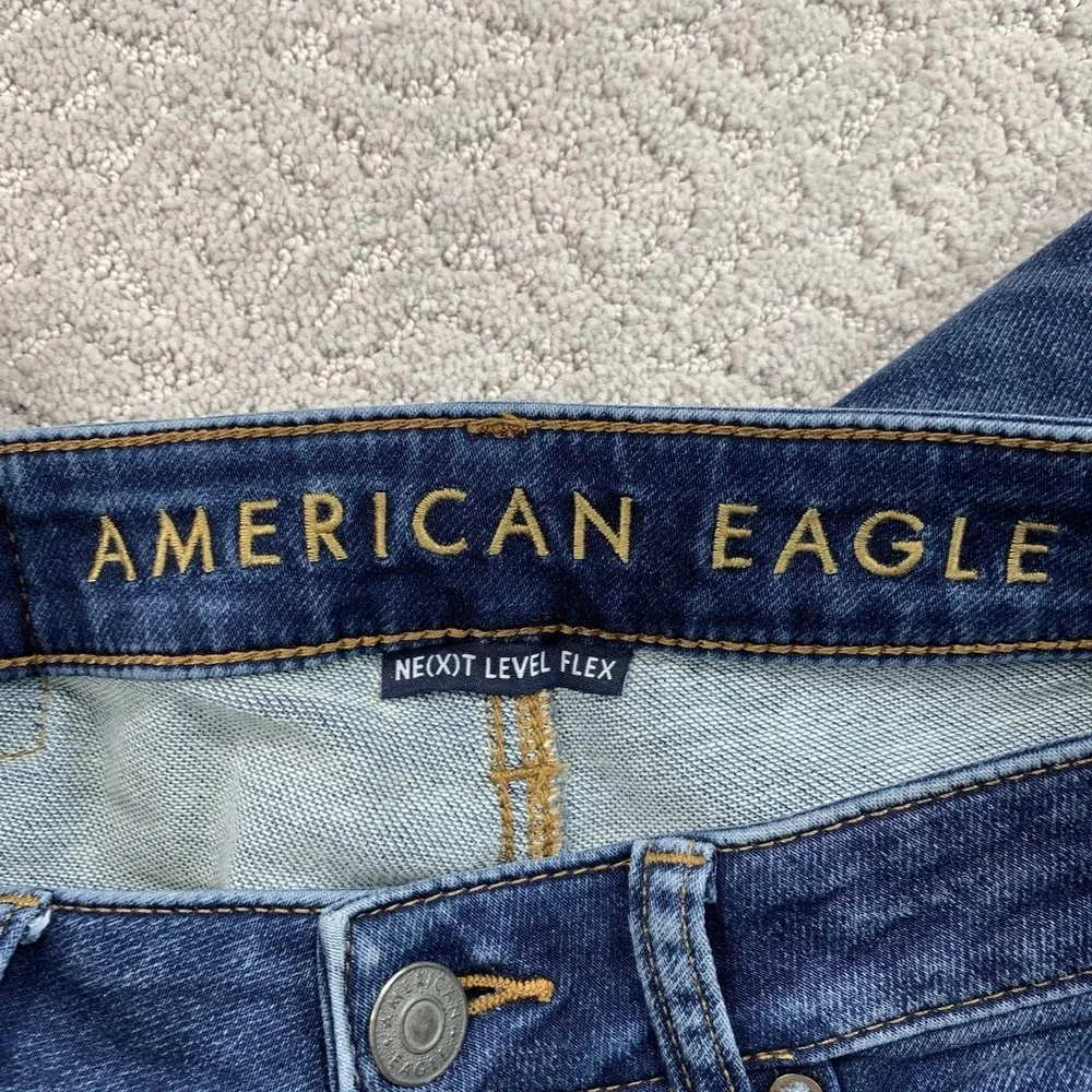 American Eagle Men's 31x32 Slim Straight Jeans Dark Wash AirFlex+ Stretch